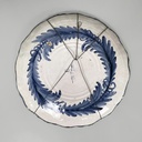 Piatto in ceramica smaltata di Alba Docilia Albisola, 1950 ca. 