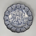 Piatto in ceramica smaltata di Alba Docilia Albisola, 1950 ca. 