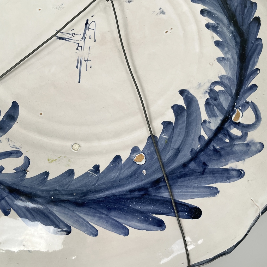 Piatto in ceramica smaltata di Alba Docilia Albisola, 1950 ca. 