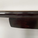 Consolle da parete in legno, ottone e vetro, 1940 ca.