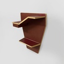 Consolle da parete in sky bordeaux e beige, 1950 ca.