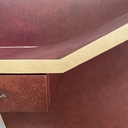 Consolle da parete in sky bordeaux e beige, 1950 ca.