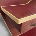 Consolle da parete in sky bordeaux e beige, 1950 ca.