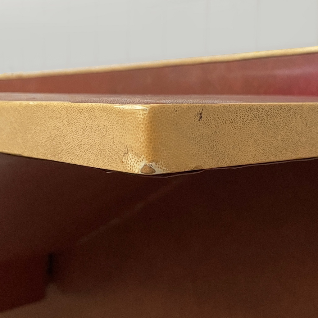 Consolle da parete in sky bordeaux e beige, 1950 ca.