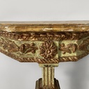 Consolle in legno verde e dorato, 1700 ca.