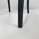Sedie in paglia e legno nero, 1970 ca.