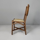Sedia in rattan e tessuto, inizio 1900 ca.