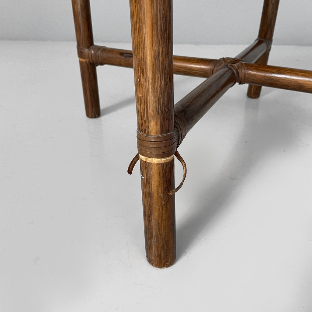 Sedia in rattan e tessuto, inizio 1900 ca.