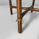 Sedia in rattan e tessuto, inizio 1900 ca.