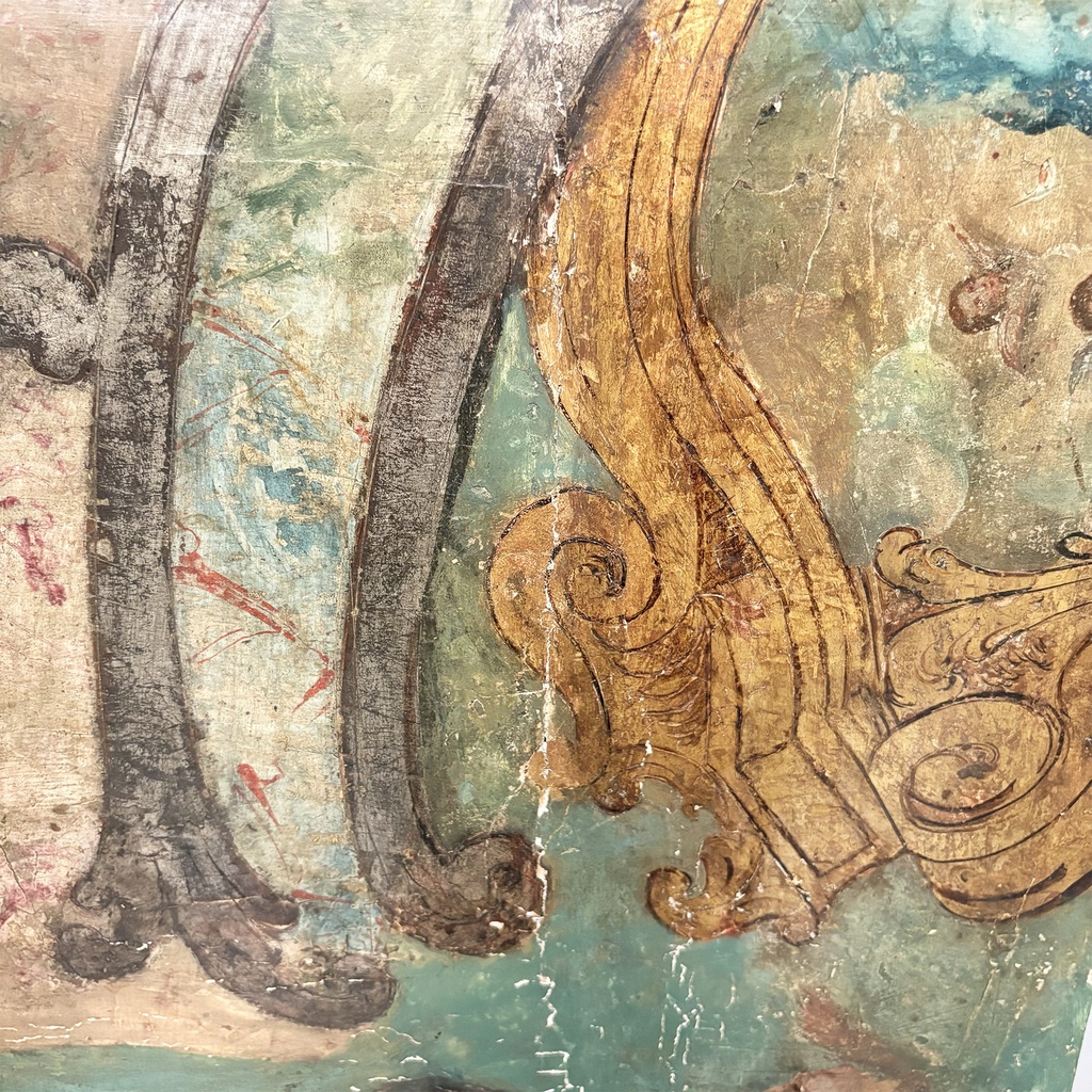 Decoro antico in legno, 1800 ca.