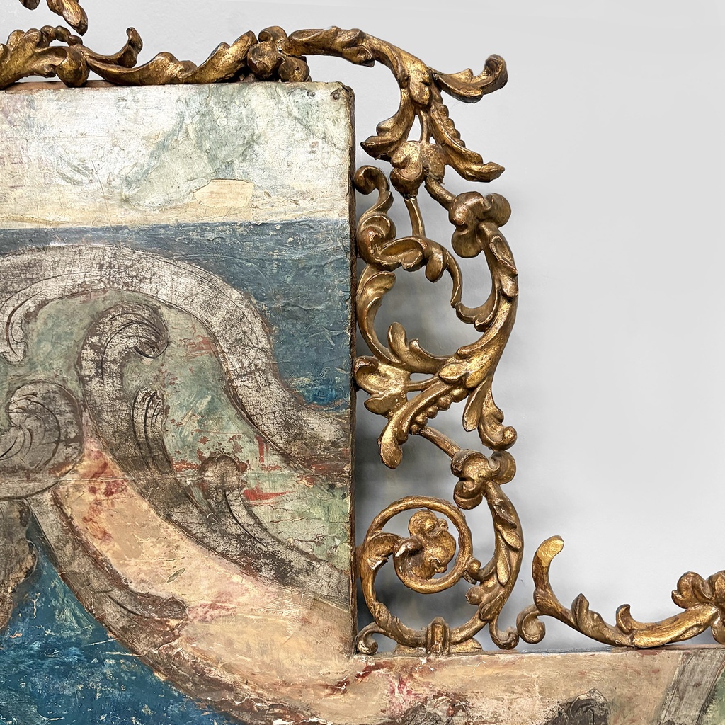 Decoro antico in legno, 1800 ca.