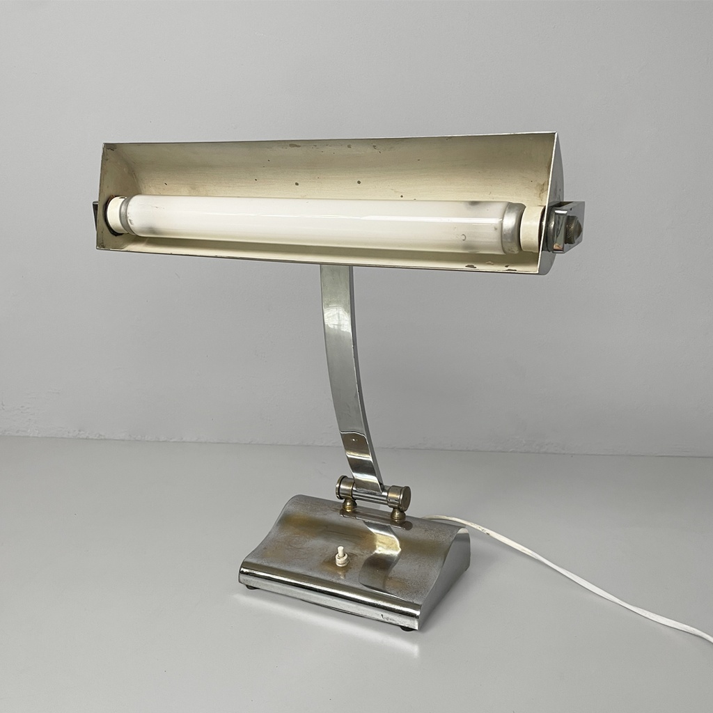 Lampada da tavolo in metallo, 1930 ca. 
