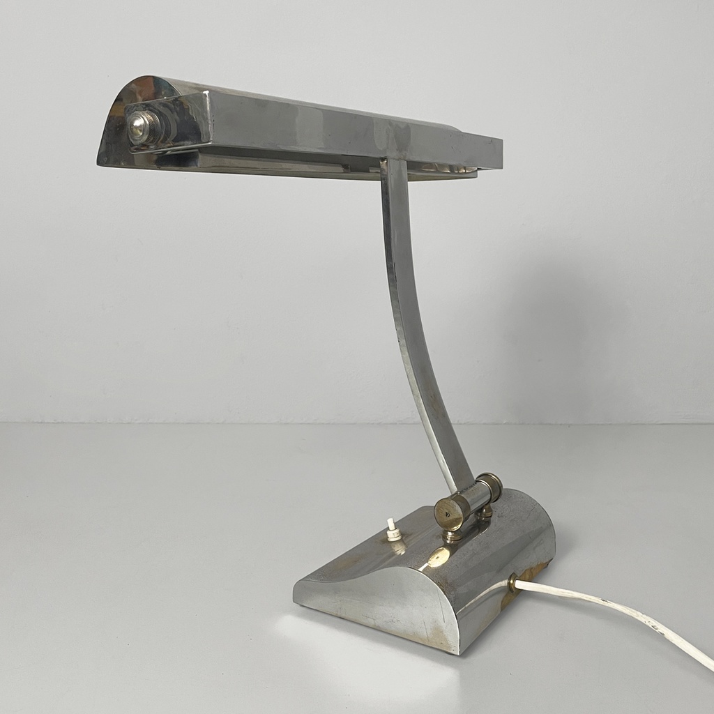 Lampada da tavolo in metallo, 1930 ca. 