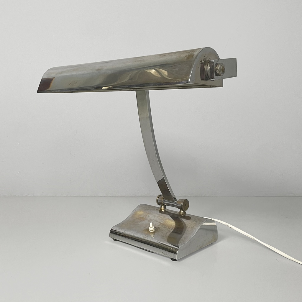 Lampada da tavolo in metallo, 1930 ca. 