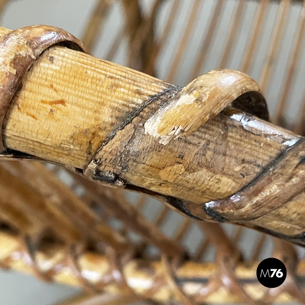 Poltrone in rattan, 1960 ca.