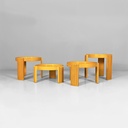 Tavoli da caffè impilabili di Gianfranco Frattini per Cassina, 1967