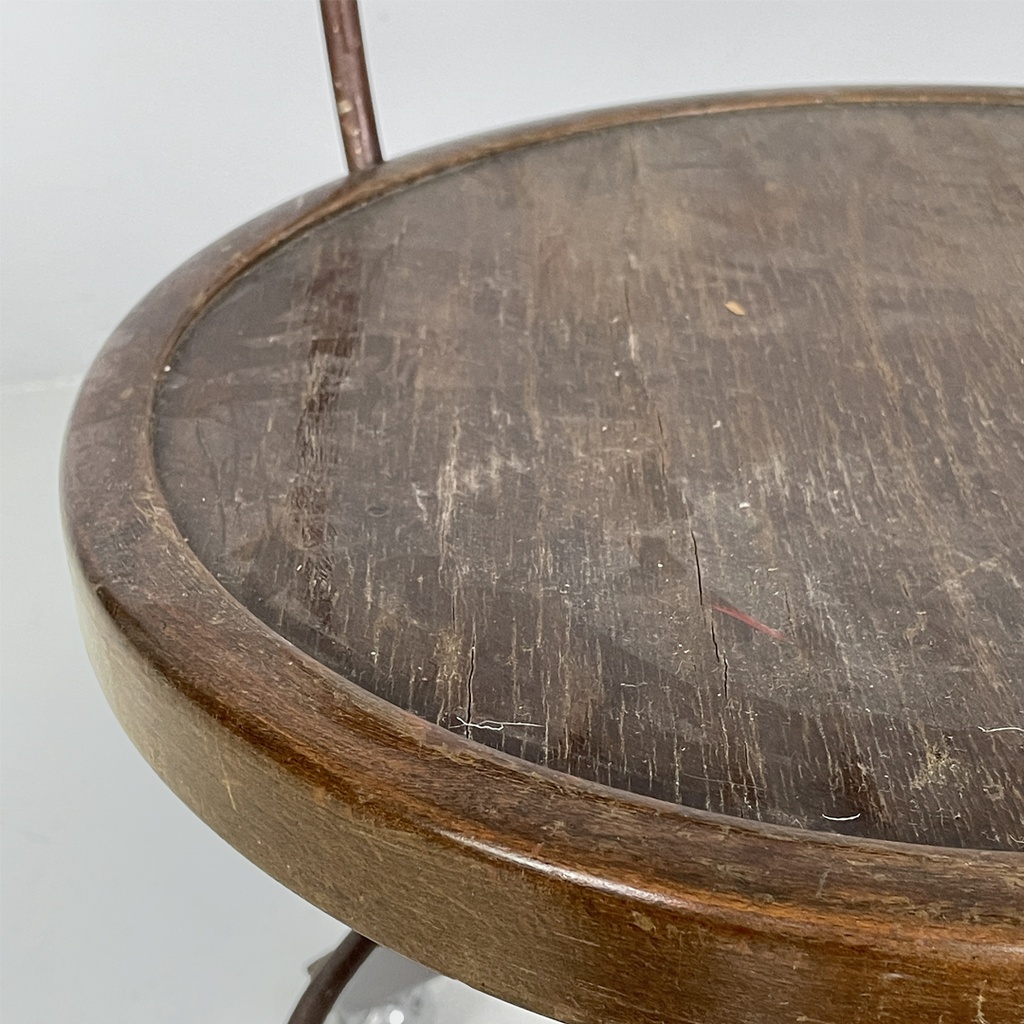 Sedia in legno e metallo, 1940 ca. 