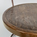 Sedia in legno e metallo, 1940 ca. 