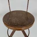 Sedia in legno e metallo, 1940 ca. 