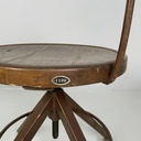 Sedia in legno e metallo, 1940 ca. 