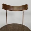 Sedia in legno e metallo, 1940 ca. 