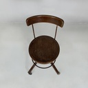 Sedia in legno e metallo, 1940 ca. 