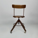 Sedia in legno e metallo, 1940 ca. 