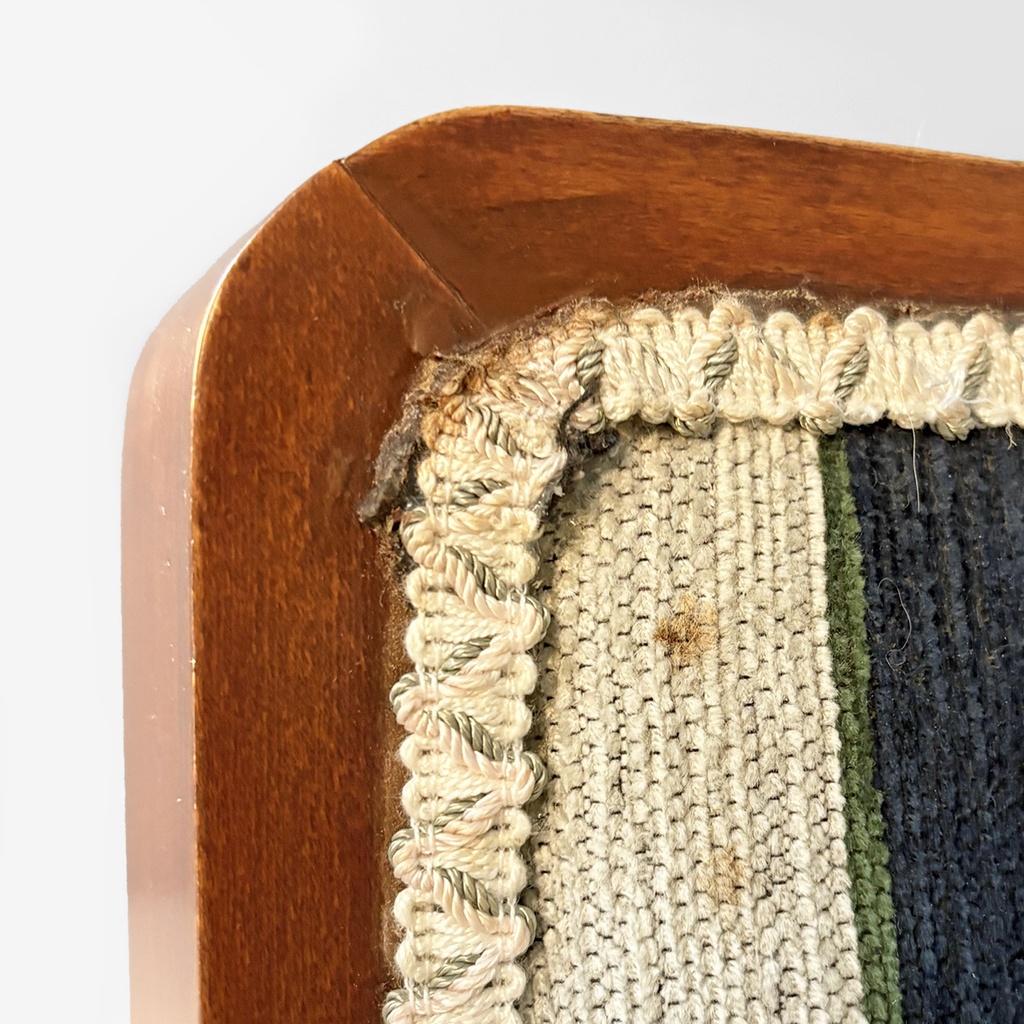 Panche in legno e tessuto, 1930 ca.