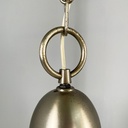 Lampadari in vetro opalino e metallo, 1960 ca.
