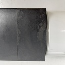 Applique in vetro opalino e bachelite nera, 1950 ca. 