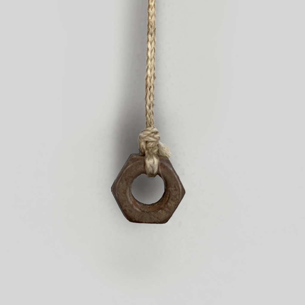 Applique in vetro opalino e bachelite nera, 1950 ca. 