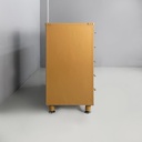 Cassettiera in pelle beige, 2000 ca.