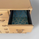 Cassettiera in pelle beige, 2000 ca.