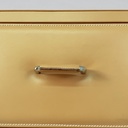 Cassettiera in pelle beige, 2000 ca.