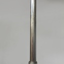 Lampadario in vetro opalino e metallo, 1930 ca.