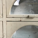 Cassettiera in legno e vetro, 1930 ca.