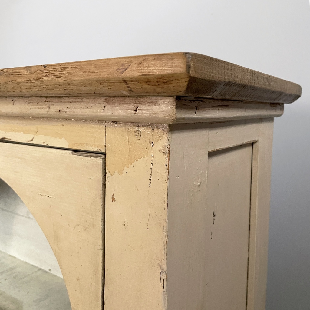 Cassettiera in legno e vetro, 1930 ca.