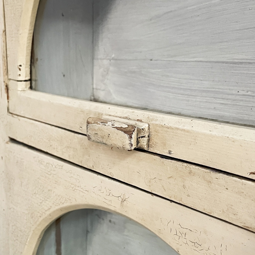 Cassettiera in legno e vetro, 1930 ca.