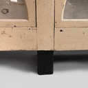 Cassettiera in legno e vetro, 1930 ca.