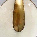 Lampadario in vetro e ottone, 1950 ca.