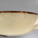Lampadario in vetro e ottone, 1950 ca.