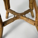 Sgabelli in rattan, 1960 ca.