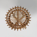 Sgabello in rattan, 1960 ca.