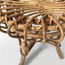Sgabello in rattan, 1960 ca.