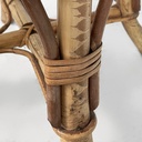 Sgabello in rattan, 1960 ca.