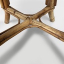 Sgabello in rattan, 1960 ca.