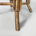 Sgabello in rattan, 1960 ca.