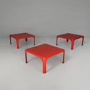 Tavoli da caffè Demetrio 45 di Vico Magistretti per Artemide, 1970 ca.