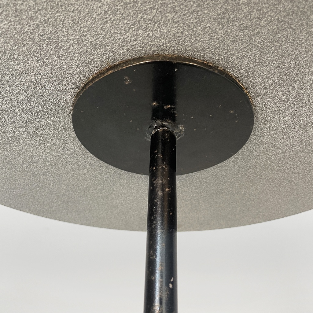 Tavolo da caffè in metallo, formica e travertino, 1980 ca. 