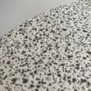 Tavolo da caffè in metallo, formica e travertino, 1980 ca. 